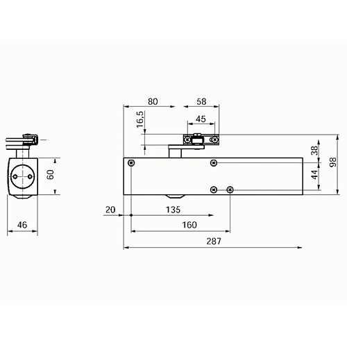 Дотягувач GEZE TS 4000 STD до 120кг FIRE Білий - Фото №4