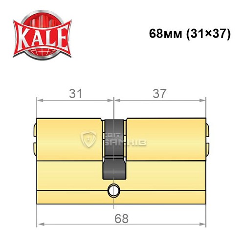 Цилиндр KALE 164BNE 68 (31*37) PB - Фото №4