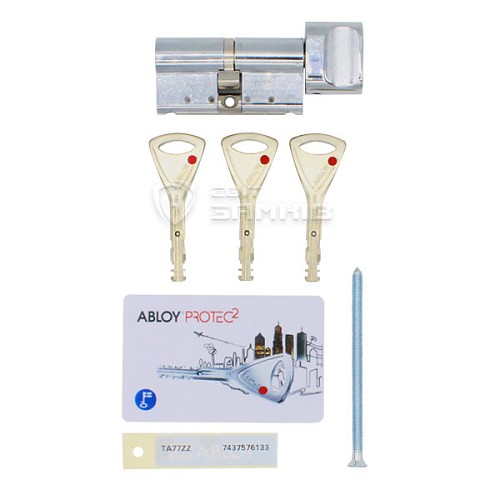 Цилиндр ABLOY Protec2 122T (46*76T) хром полированный - Фото №4