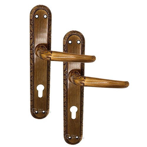 Ручки на планці OZCANLAR Yakut Yale 72 матова бронза - Фото №1