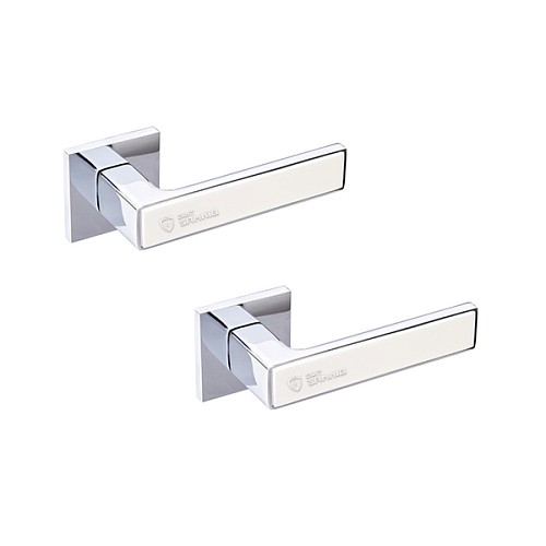 Ручки на розеті GAVROCHE Nikel Ni-Z25 CP/Beige хром/бежевий - Фото №1