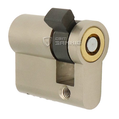 Цилиндр половинка TITAN K5 50 (40*10) никель сатин 3 ключа - Фото №4