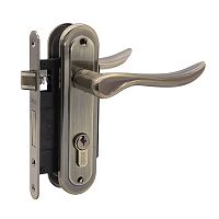 Комплект замка LINDE A-1295 PZ (BS40*62мм) AB старая бронза