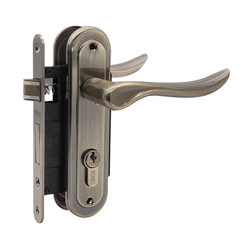 Комплект замка LINDE A-1295 PZ (BS40*62мм) AB старая бронза - Фото №1
