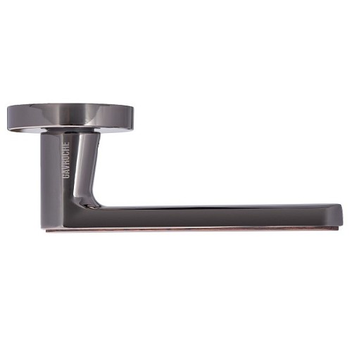 Ручки на розетте GAVROCHE Barium Ba-Z28 BN/BO черный никель/коричневый дуб - Фото №3