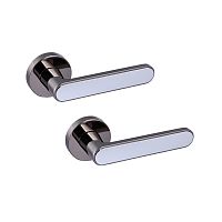 Ручки на розеті GAVROCHE Barium Ba-Z28 BN/CP чорний нікель/хром