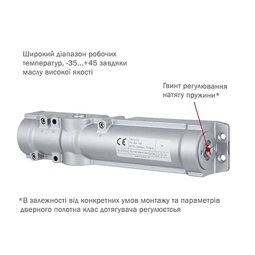 Дотягувач ABLOY DC247 RP BC EN5-7 без тяги до 160кг FIRE Коричневий - Фото №2