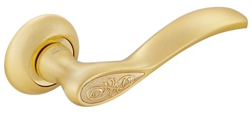 Ручки на розетте MVM Z-1313 (T3-E9) PB/SB полированная латунь / матовая латунь - Фото №2