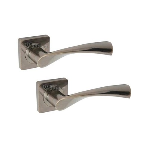 Ручки на розетте KEDR R08.023-AL AB бронза - Фото №1