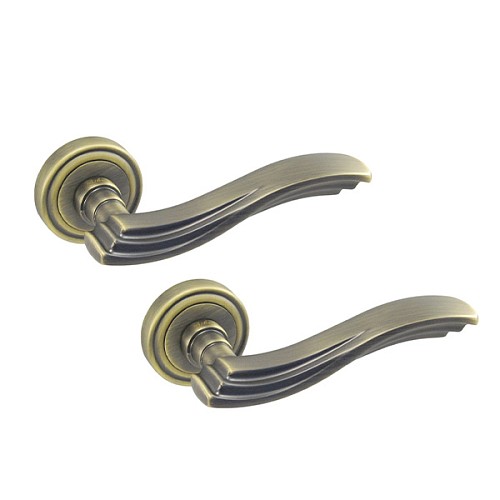 Ручки на розетте Imperia (R06) матовая бронза  - Фото №1