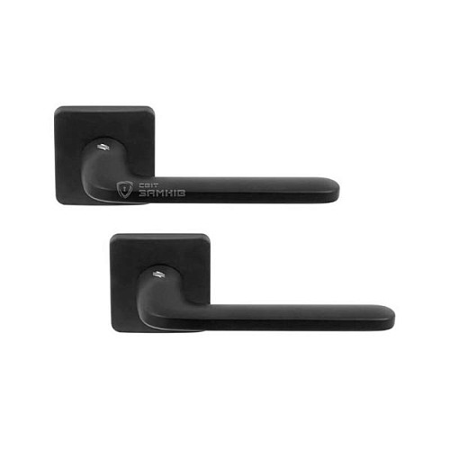 Ручки на розетте COLOMBO Roboquattro S ID51 (PT19BZG-PT13) матовый черный - Фото №1