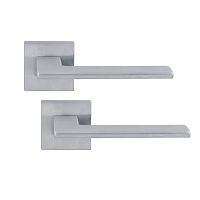 Ручки на розеті RDA Rock тонка розета брашований матовий хром