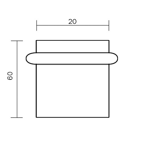 Стопор дверной напольный FZB 60 мм PC хром - Фото №2