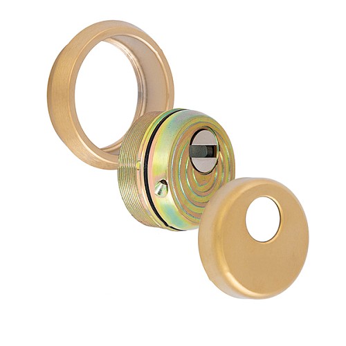 Протектор DISEC MONOLITO MILANO KRIPTON BKS260 25мм латунь матова - Фото №3