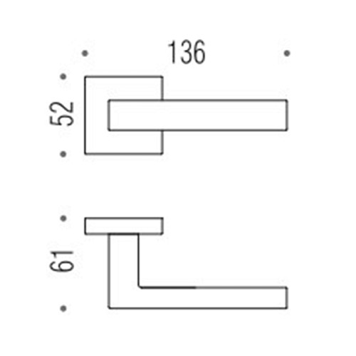 Ручки на розетте COLOMBO Ellesse BD21 (MM29 / FF29BZG-MM13 / FF23) матовый хром - Фото №3