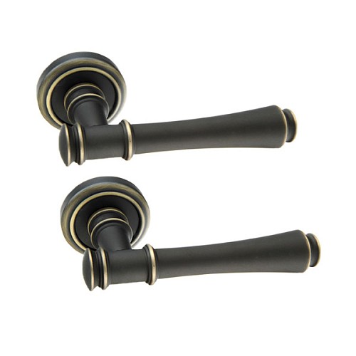 Ручки на розетте FADEX Tako 245V B08 бронза темная - Фото №1