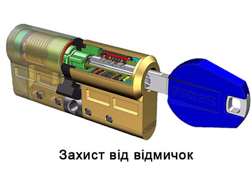 Циліндр TOKOZ Pro400 113T (73H*40T) (H - гартована сторона) нікель матовий - Фото №7