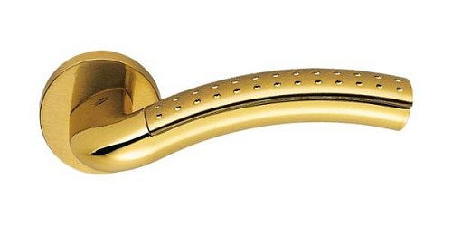 Ручки на розетте COLOMBO Milla LC41 (CD49BZGG-CD43G) полированная латунь/матовое золото - Фото №2