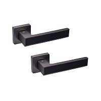 Ручки на розетте GAVROCHE Magnium AL-A1 MBN/BLACK графит/черный