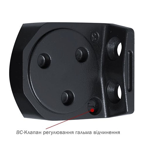 Доводчик RYOBI DS-2055P BC PRL с фиксацией до 80кг Серый Антрацит - Фото №7