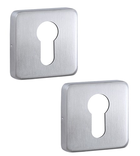 Накладки на серцевину ROSTEX H50 PZ SQUARE нержавіюча сталь матова - Фото №1