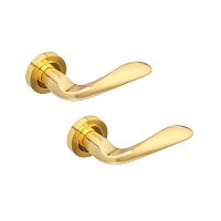 Ручки на розеті GAVROCHE Aurum Au-Z2 SB/PB матове золото/золото