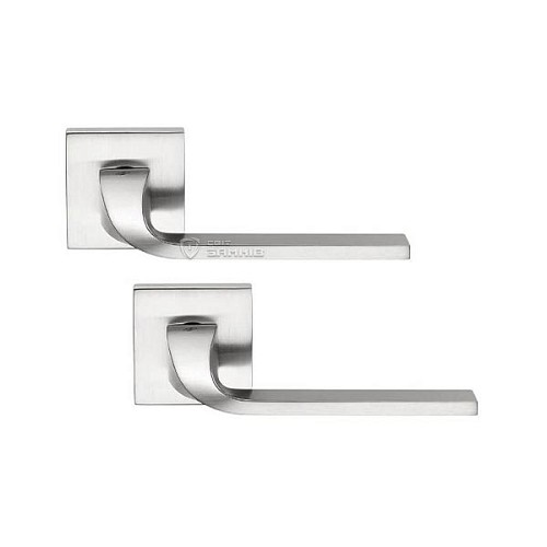 Ручки на розетте COLOMBO Isy BL11 (MM29/FF29BZG-MM13/FF23) матовый хром  - Фото №1