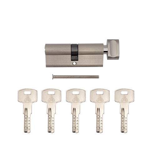 Циліндр KEDR Zink 80T (35*45T) ZCN нікель - Фото №6