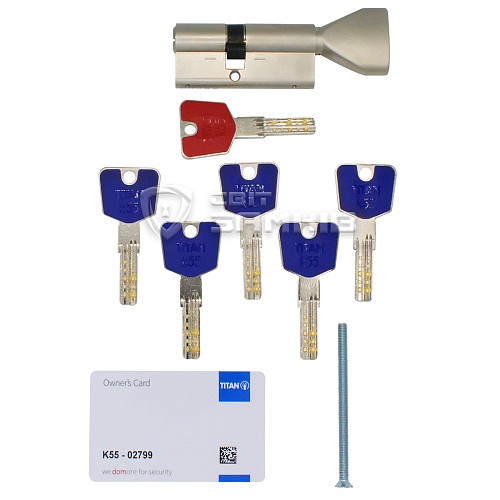 Цилиндр TITAN K55 110Т (40*70T) никель сатин - Фото №5