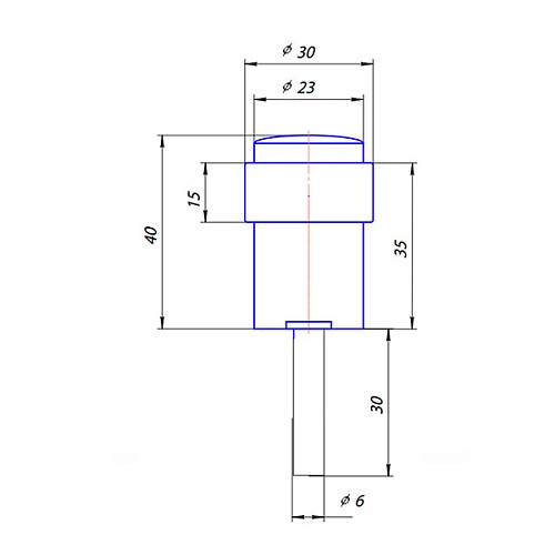 Стопор дверной напольный CLASS 014 AB бронза - Фото №2