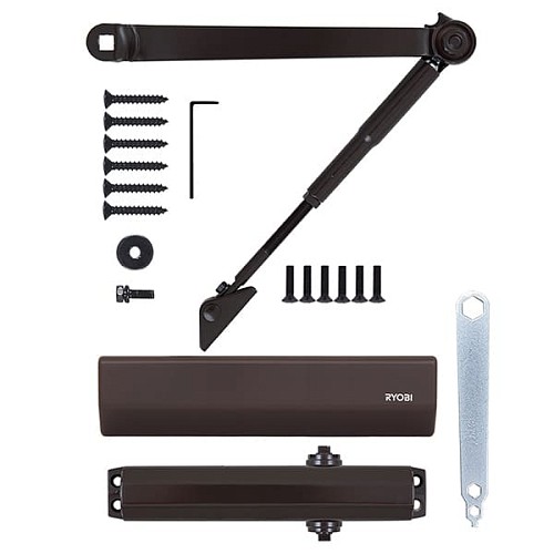 Доводчик RYOBI DS-2055V BC STD с фиксацией до 100кг Коричневый - Фото №8