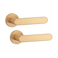 Ручки на розеті APRILE AS Alora R 7S тонка розета латунь матова