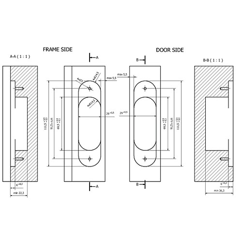 Завіс CEMOM Estetic 80A матовий хром - Фото №7