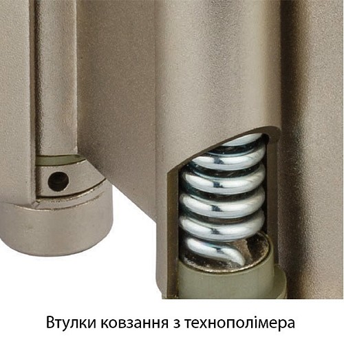 Завіс барний з гальмом ALDEGHI LUIGI 101OA125B 125 мм OA антична латунь - Фото №6