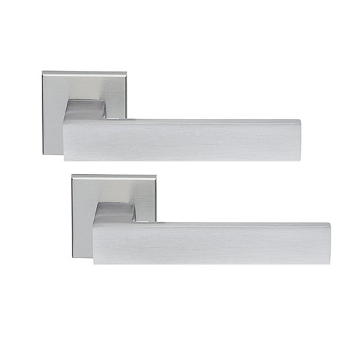 Ручки на розеті ILAVIO 2036 (1053-1102) хром матовий - Фото №1