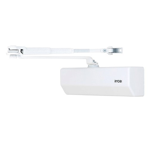 Доводчик RYOBI DS-1554 STD с фиксацией до 80кг Белый - Фото №1