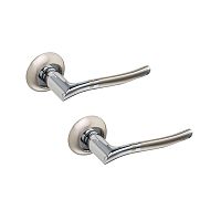 Ручки на розеті GAVROCHE Titanium AL-A5 SN/CP нікель/хром