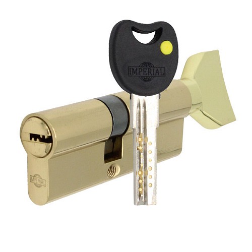 Цилиндр IMPERIAL латунь 70T (35*35T) полированная латунь - Фото №1