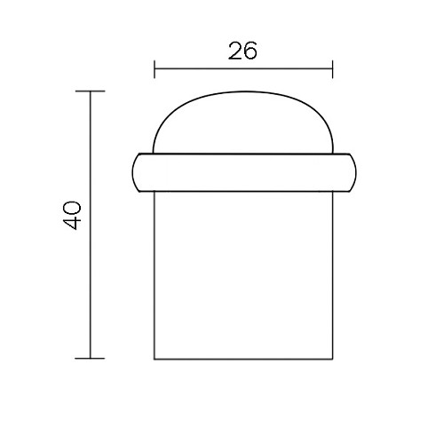 Стопор дверной напольный MVM M-38L white белый - Фото №3