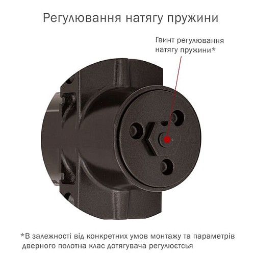 Дотягувач RYOBI DS-4550T BC/DA SLD HO з фіксацією до 80кг Коричневий - Фото №7