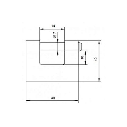 Замок навісний LOB KTD 40 (3 ключа) - Фото №3