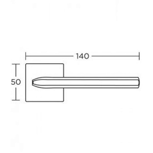 Ручки на розеті CONVEX 1085 (2145) чорний матовий - Фото №2