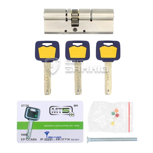 Цилиндр MUL-T-LOCK MTL800/MT5+ 70 (35*35) никель сатин - Фото №4