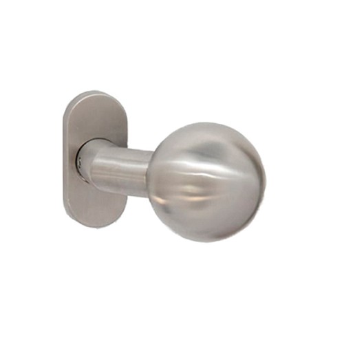 Ручки OVAL INOX + накладки на серцевину (комплект) нержавіюча сталь - Фото №2