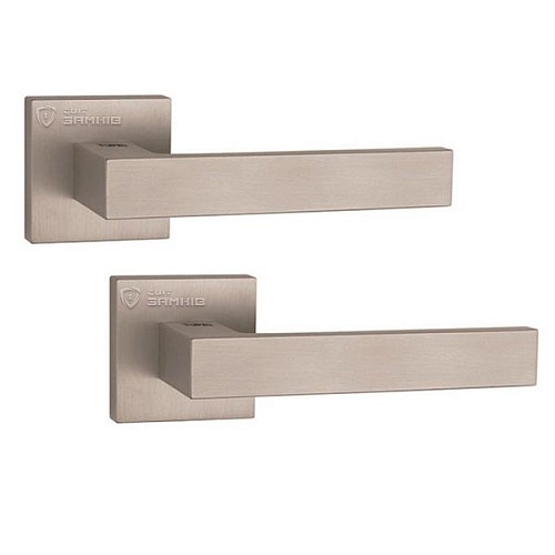 Ручки на розетте TUPAI Square Q2275 5SQ (4040-4049) никель - Фото №1