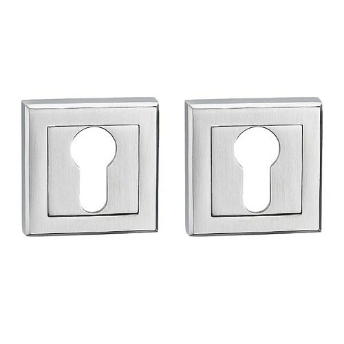 Накладки на серцевину MVM E8 MC матовий хром - Фото №1