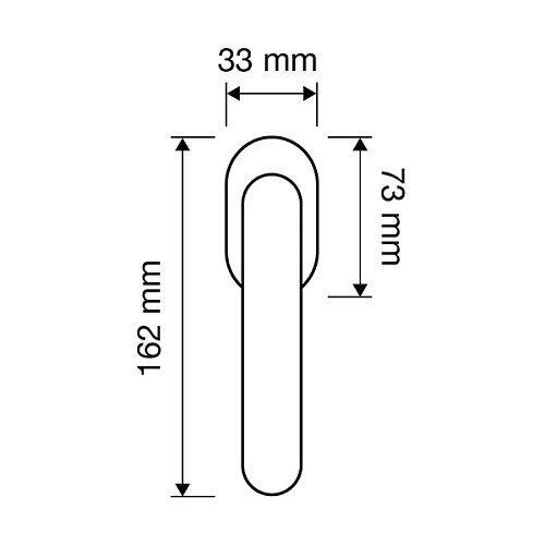 Ручка віконна LINEA CALI Pin Up латунь матова - Фото №2