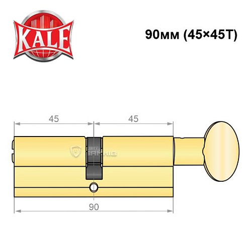 Цилиндр KALE 164 BM 90T (45*45T) PB - Фото №5