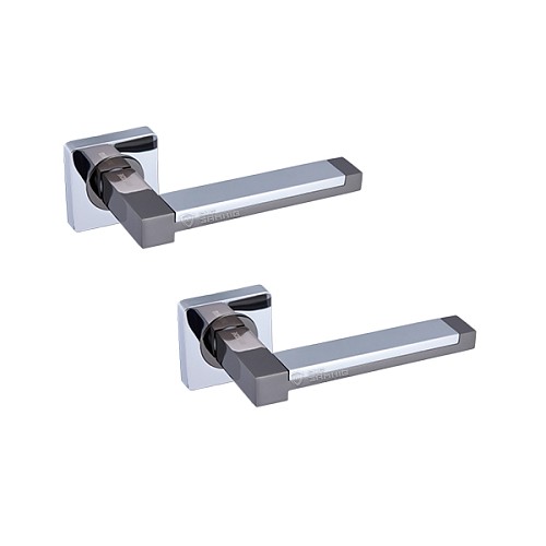 Ручки на розеті GAVROCHE Platinum Pt-Z3 BN/CP чорний нікель/хром - Фото №1