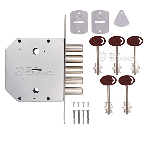 Механізм замка SHERLOCK 06.01 (BS66,5мм) 5 ключів - Фото №4